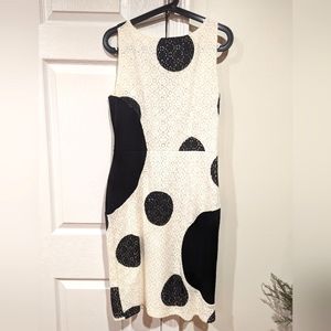 Weston Patterned Black & White Dress (M)
